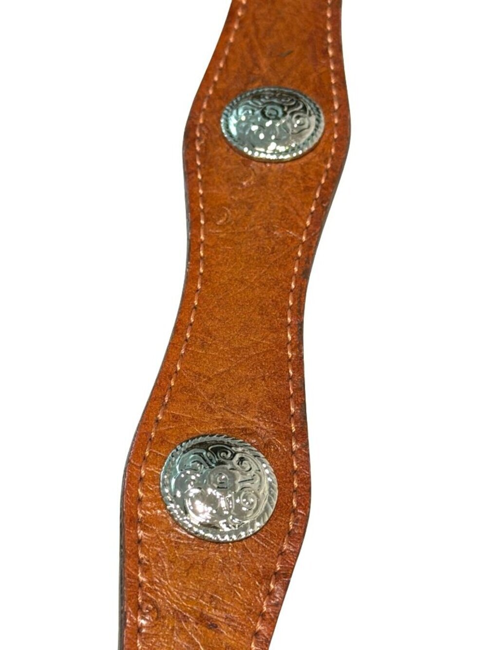 Girls Boho Brown Western Belt Size Medium Faded Glory